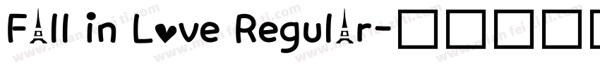 Fall in Love Regular字体转换